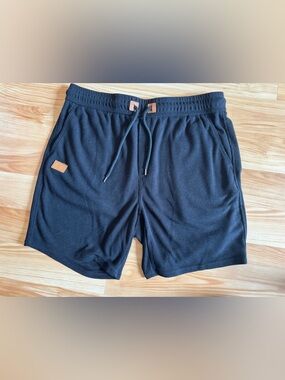 Men’s Black Waffle Texture Shorts Size 38